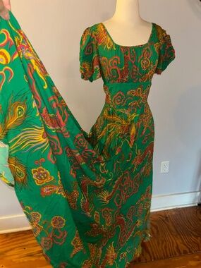 NWT Trashy Diva Phoenix and Dragons Maxi Dress